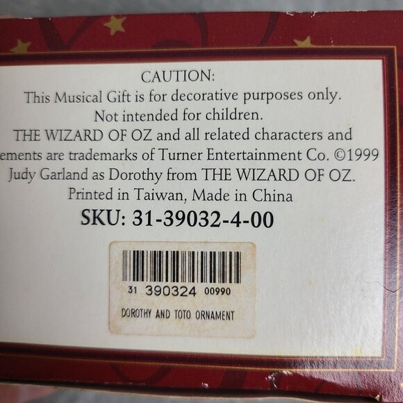 Somewhere Over the Rainbow Wizard of Oz The San Francisco Music Box & Gift Co. - Picture 2 of 8